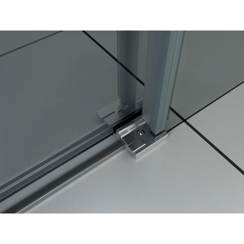 Wiesbaden Slide Nis schuifdeur - 140x200cm - 8mm - nano helder glas - chroom SW62385