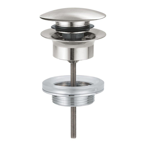 GROHE afvoergarnituur push open supersteel - licht beschadigd - OUTLET UDEN STORE42069
