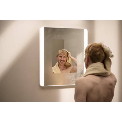 Hansgrohe Xarita Lite Q Verticaal spiegel – 60x70 cm – directe LED – Wit mat SW1165020