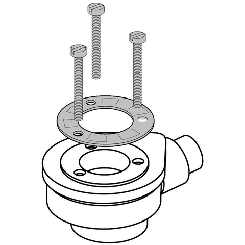 Villeroy & Boch Toebehoren Afvoer Tempoplex Plus - kunststof - 90mm - zonder deksel - glans wit SW75936
