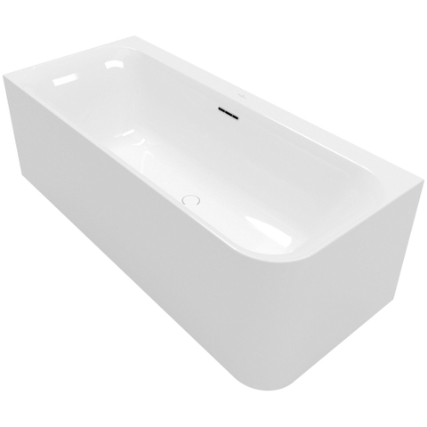 Villeroy & Boch Loop & Friends half - vrijstaand bad - 180x80cm hoek links Acryl - glans wit SW762303