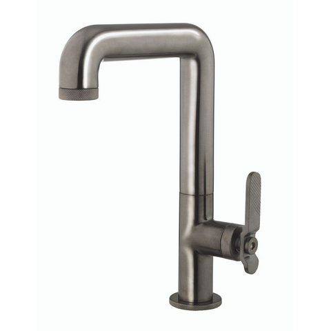 Crosswater Union Mitigeur lavabo - rehaussé - eau froide - brushed black chrome (gunmetal) SW968260