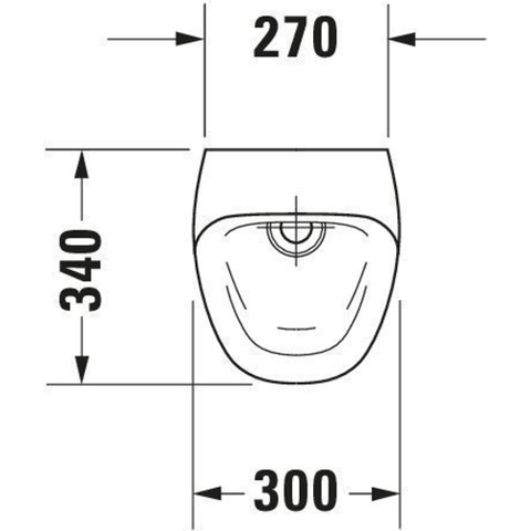 Duravit DuraStyle urinoir spoelrandloos met sproeikop met achterinlaat met vlieg met wondergliss wit SW54243