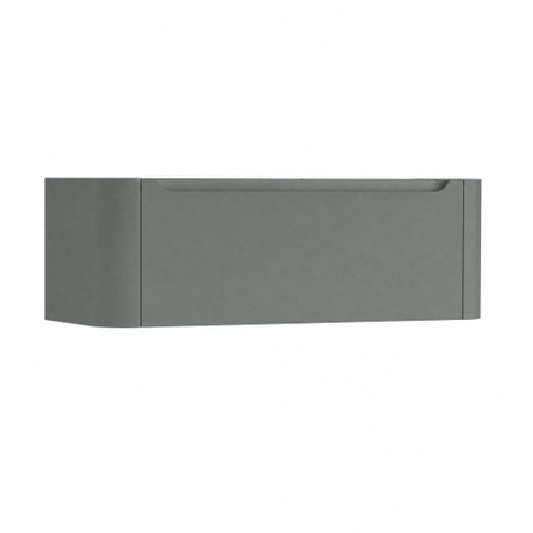 H&R badmeubelen Juice Meuble sous vasque - 120x45x40cm - coins arrondis - 1 tiroir - poignée intégrée - pétrole mat SW867506