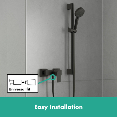 Hansgrohe Vernis Shape Eengreeps douchekraan - opbouw - mat zwart SW651452