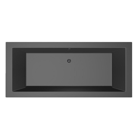 Xenz Society Baignoire duo - 170x75x53 - bonde centrale - acrylique - ebony SW102907