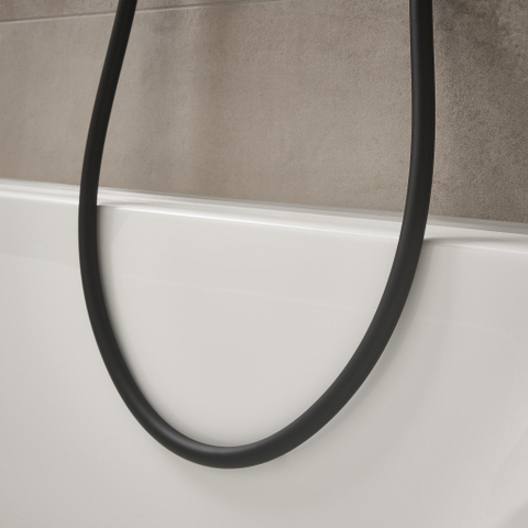 Hansgrohe Pulsify S Puro Puro1jet - showerpipe - ecosmart - 260 - thermostatisch - 3jet - handdouche en doucheslang - 160cm - thermostaat - mat zwart SW1151844