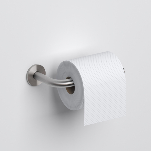 Clou Kaldur porte-rouleau de papier toilette en forme de L sans clapet inox brossé SW917292