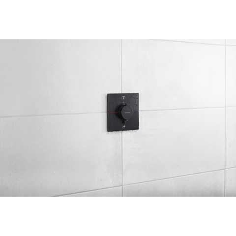Hansgrohe ShowerSelect Comfort E Thermostaat - inbouw - 2 functies - mat zwart SW918081