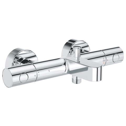 Grohe Grohtherm 800 Cosmopolitan Badkraan - thermostatisch - met omstel - met koppelingen - chroom SW444515