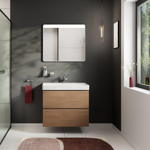 Hansgrohe Xilesa E badmeubel 780/470 met 2 lades voor wastafel Cashmere Oak SW1406581
