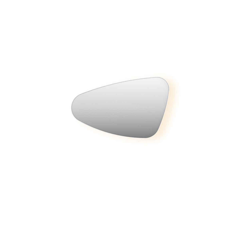 INK SP23 miroir – forme organique – 80 x 50 cm – LED indirecte – version gauche – Blanc mat SW693100