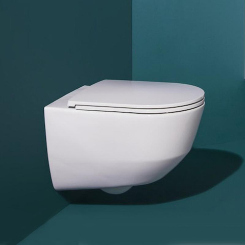 Laufen Pro Pack WC suspendu 39.7x55.7x46.5cm sans bride abattant wc slimseat softclose céramique brillant blanc SW97463