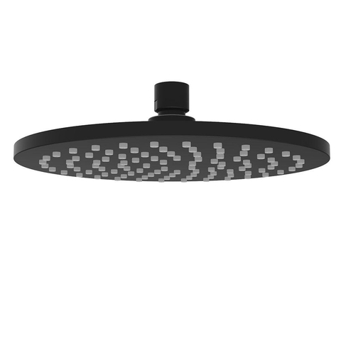 Wiesbaden Unimatch Hoofddouche rond - 20x1.2cm - mat zwart SW110892