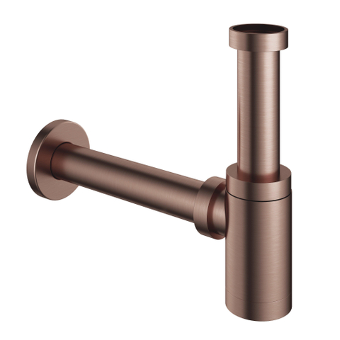Hotbath Mate Fonteinsifon rond - PVD - koper geborsteld SW230429