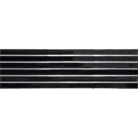 Vtwonen Tegels Rib Wandtegel - 13.4x45cm - 9.0mm - Azabache SW1174874