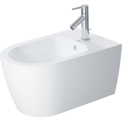 Duravit Me by Starck Bidet suspendu 37x57cm avec trou de robinet et trop-plein Blanc mat SW297055