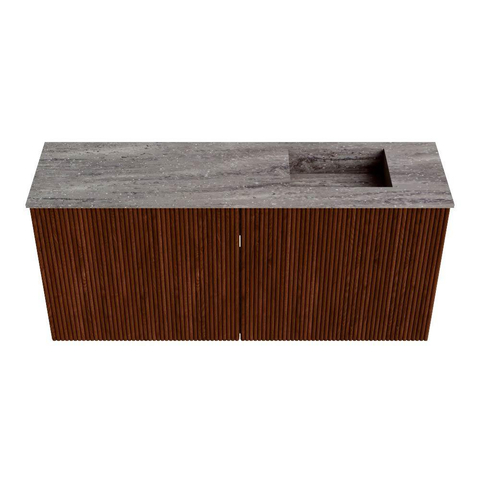 Mondiaz JOYA-DLUX 90cm meuble de salle de bains - couleur Ruby - Vasque FAYE position Droite 1 trou de robinet couleur Oza. SW1425515