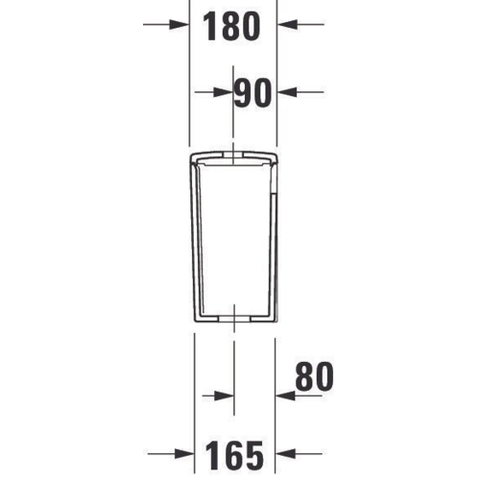 Duravit Me by starck reservoir 395x350x180mm dual fl. m/binnenw. AU wit SW527920