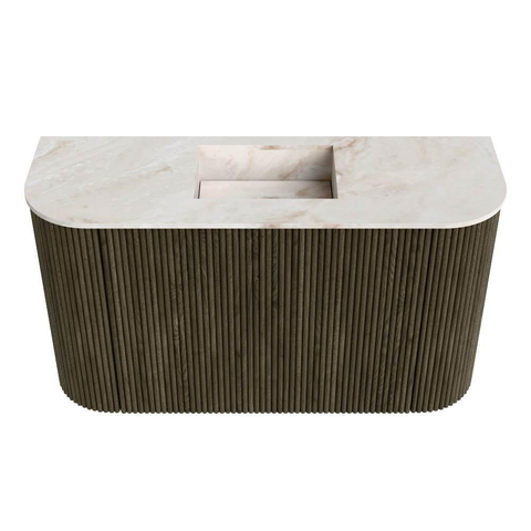 Mondiaz JOYA-DLUX 73.2cm toiletmeubel - ronding links en rechts kleur Shadow - Wastafel FAYE positie Midden Zonder kraangat kleur Frappe. SW1422700