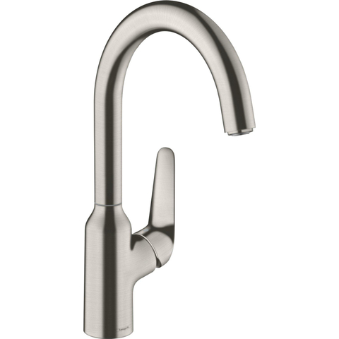 Hansgrohe M42 M421-H220 1-gats keukenkraan m. 360° draaibare uitloop RVS SW241698