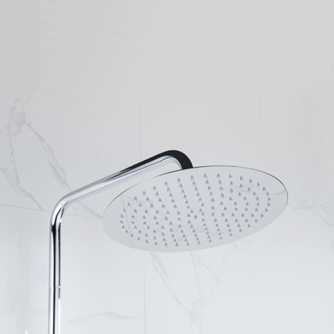 Adema Sparkle 2.0 regendoucheset – thermostatisch – Ø30 cm hoofddouche – 3-standen handdouche – glijstang 89,5 cm – chroom SW773197