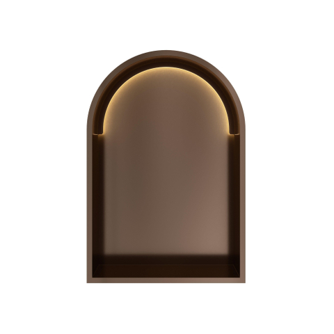 Hotbath &MORE Inbouwbox of inbouwnis Toogmodel - 30x45x10cm - met LED - IP44 -Tuscan - tuscan bronze (brons) SW1246504