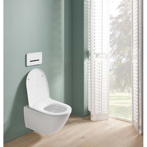 Villeroy & Boch universo twistflush Universo Wandcloset Pack - 56cm twistflush diepsoel zitting - White Alpine (glans wit) SW762339