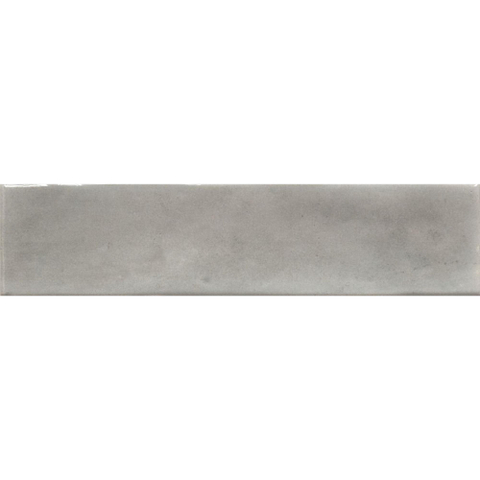 ÉCHANTILLON Terravito Almicoa carreau mural - 7,5x30cm - 8,6mm - Rectangle - Gris brillant SW735615
