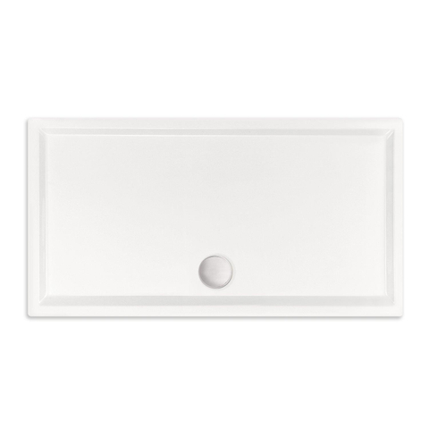 Xenz mariana receveur de douche 100x80x4cm rectangulaire acrylique blanc SW378619