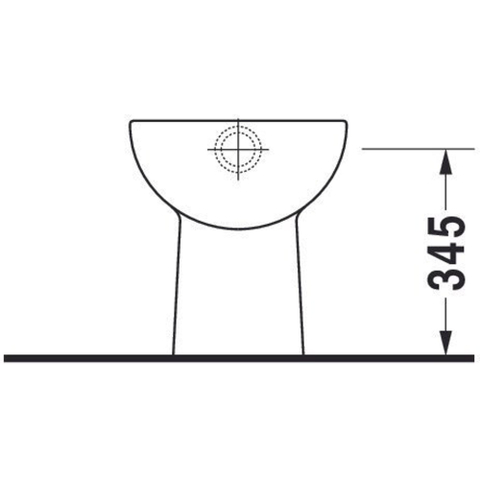 Duravit D-code Closet staand - 530mm - diepspoel verticale afv - wit 0315136