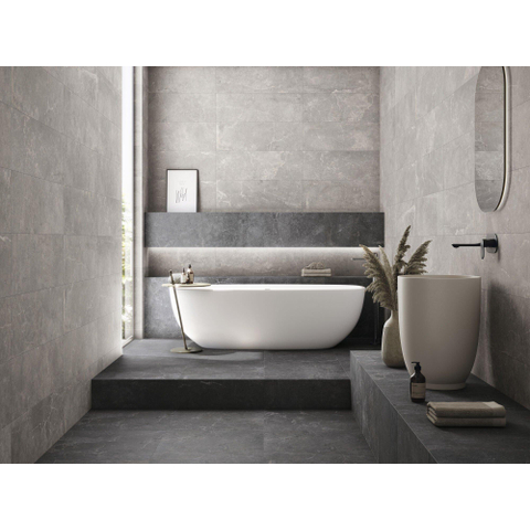 SAMPLE Terravito Unicoa wand- en vloertegel - 120x120cm - 9mm - gerectificeerd - Zwart SW1221671