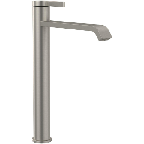 Villeroy & Boch Dawn 1 greeps wastafelkraan verhoogd - zonder pop up afvoergarnituur - Brushed Nickel (rvs) SW974157