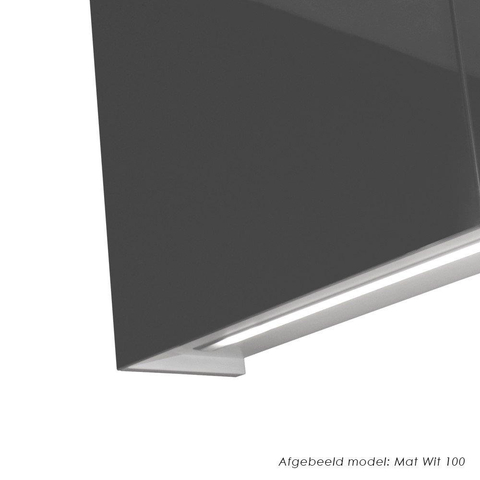 Saniclass Dual Spiegelkast - 100x70x15cm - 2 links- rechtsdraaiende spiegeldeur - MDF - mat wit SW242130
