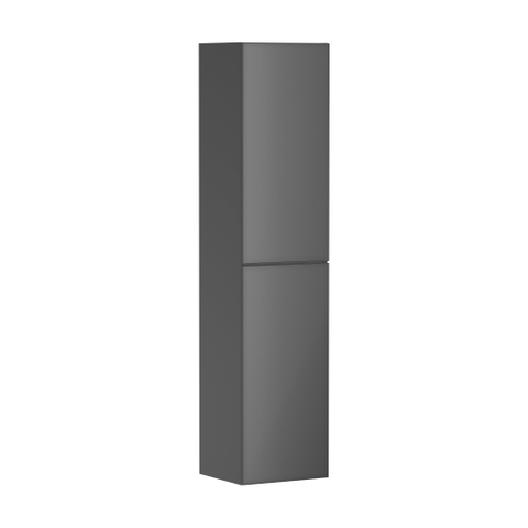 Hansgrohe Xevolos E Armoire haute - 176x40x37cm - 2 portes - façade metallic slate grey - push to open - charnière à gauche - slate matt grey SW995457