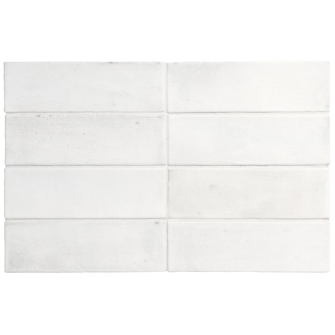 ÉCHANTILLON Terravito Ardeno Koko pour carrelage mural et de sol - 150x50cm - 8mm - Blanc SW1221259