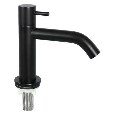 Differnz Hura fonteinset – 38.5x18.5x9 cm – keramiek wit – gebogen mat zwarte kraan SW285485