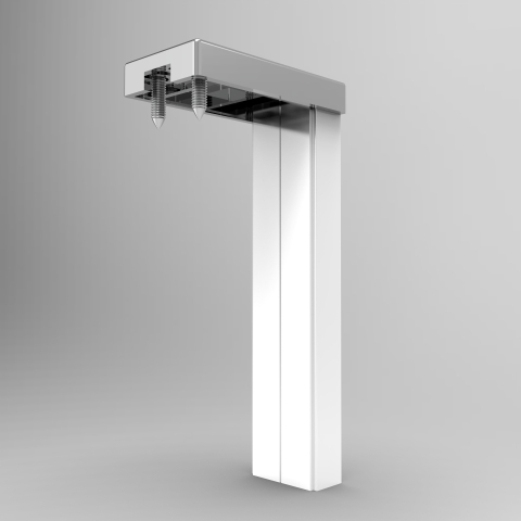 Fortifura Galeria profil d'élargissement douche à l'italienne - 10mm - blanc mat SW1224164