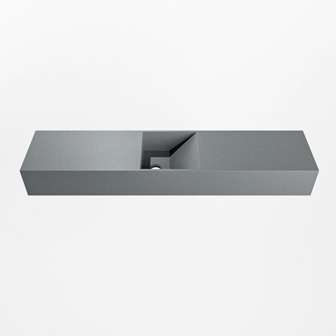 MONDIAZ TYNE lave-mains - 100x23x12cm - vasque centre - sans trou robinet - plata (argent) SW1026178