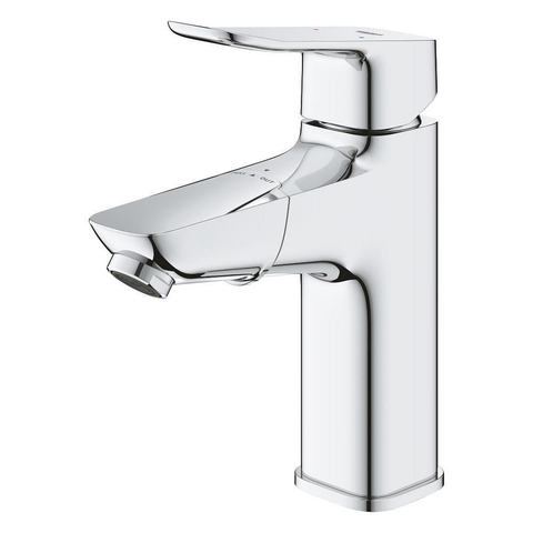GROHE Dice wastafelkraan - m-size - met uittrekbare mousseur klikwaste - mat zwart SW1553073