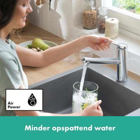 Hansgrohe Zesis m33 - eengreeps keukenmengkraan - 150 - 1jet - hoogglans chroom SW730052