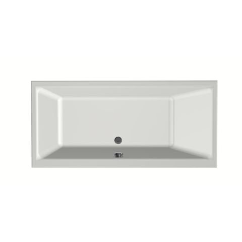 Xenz Kristal Baignoire - 160x75x48 - bonde centrale - acrylique - blanc mat SW378406