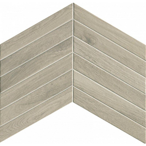 Terravito Elmare carrelage sol et mur - 7.5x45cm - 9mm - rectangulaire - R9 - effet bois - silver mat SW536610