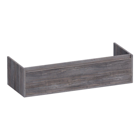 BRAUER Hope meuble sous-lavabo - 119x30x45.5cm - 2 tiroirs à fermeture douce - sans poignée - 2 découpes pour siphon - Driftwood SW1198790