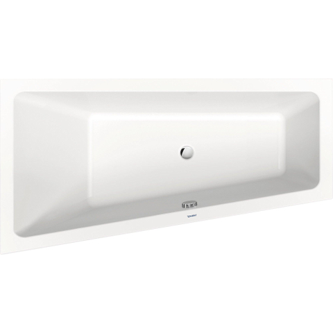 Duravit No.1 Bad offset - 160x85cm hoek links - wit glanzend SW723717