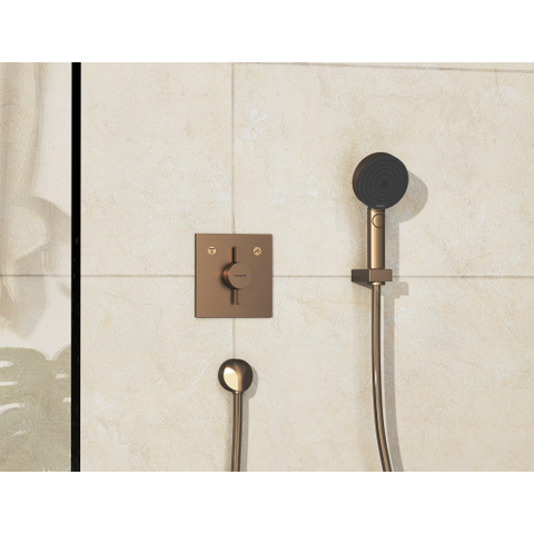 Hansgrohe DuoTurn E Inbouw mengkraan - voor 2 functies - geborsteld brons SW918712