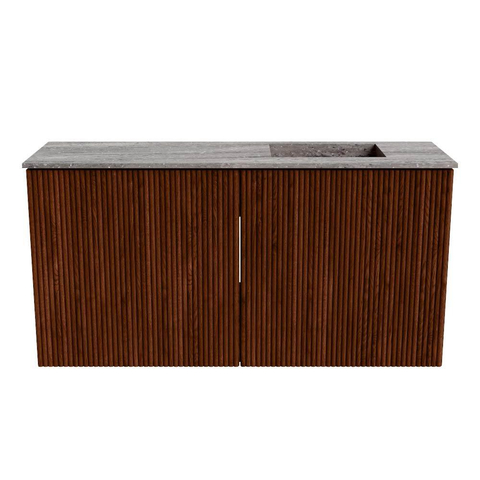Mondiaz JOYA-DLUX 80cm meuble de salle de bains - couleur Ruby - Vasque FAYE position Droite 1 trou de robinet couleur Oza. SW1425512