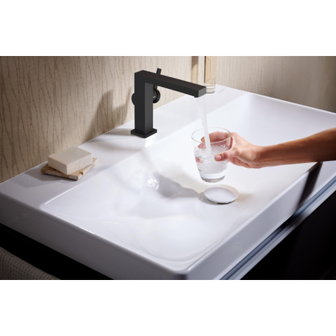 Hansgrohe Tecturis E 1 greeps wastafelkraan - 110 Fine - coolstart - zonder waste set - mat zwart SW918398