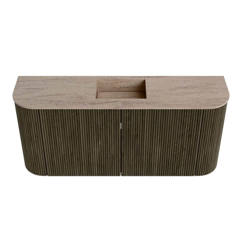 Mondiaz JOYA-DLUX 93.2cm toiletmeubel - ronding links en rechts kleur Shadow - Wastafel FAYE positie Midden 1 kraangat kleur Saba. SW1425159