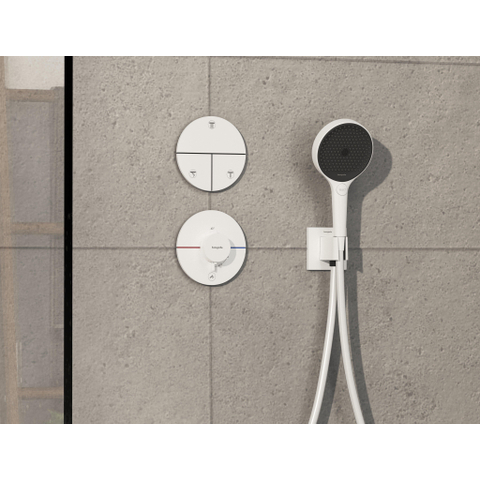 Hansgrohe Showerselect Comfort S Thermostat encastré 1 fonction highflow mat blanc SW918092